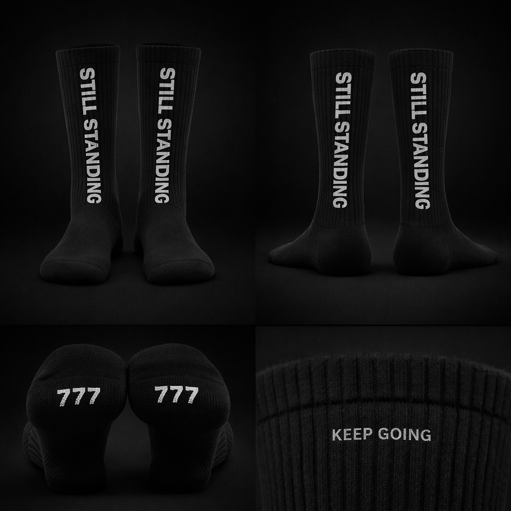 Still Standing 777 Crew Sock